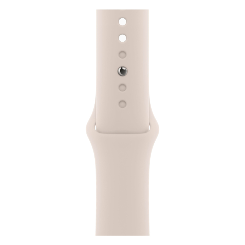 Apple Watch Series 9, 45 мм, корпус из алюминия цвета «сияющая звезда», спортивный ремешок цвета «си